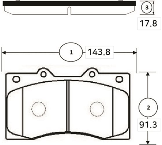 Тормозные колодки CTR GK1357 1