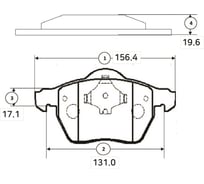 Тормозные колодки передние CTR GK1232