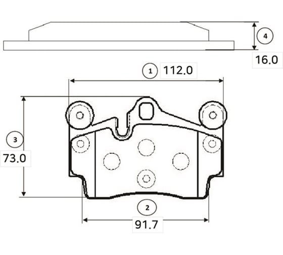 Тормозные колодки задние CTR GK1300 1