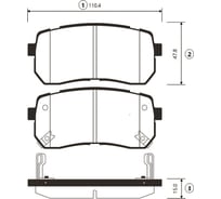 Тормозные колодки CTR GK1352