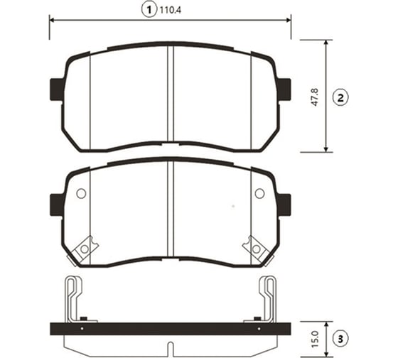 Тормозные колодки CTR GK1352 1