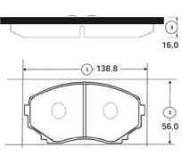 Тормозные колодки передние CTR GK0704