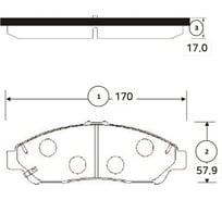 Тормозные колодки CTR GK1344