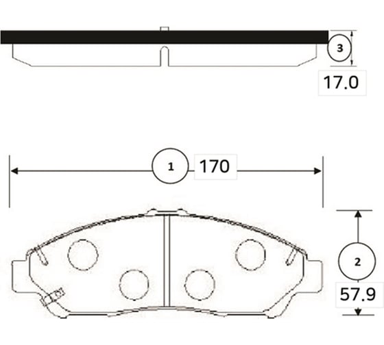 Тормозные колодки CTR GK1344 1