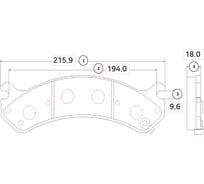 Тормозные колодки CTR GK0263