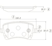 Тормозные колодки CTR GK1310