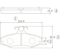 Тормозные колодки CTR GK0158