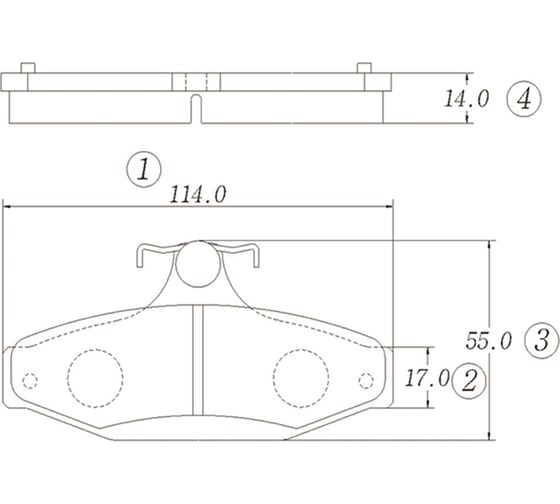 Тормозные колодки CTR GK0158 1