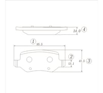 Тормозные колодки CTR GK0079