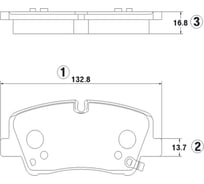 Тормозные колодки задние CTR GK1405