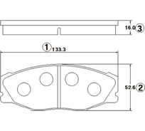 Тормозные колодки передние CTR GK1124