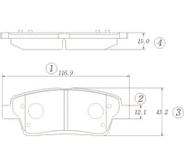 Тормозные колодки CTR GK1349