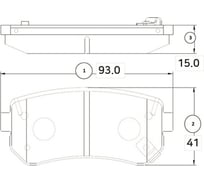Тормозные колодки задние CTR GK1371