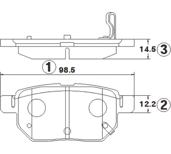 Тормозные колодки CTR GK1366 1