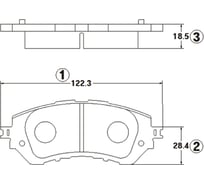 Тормозные колодки CTR GK1365