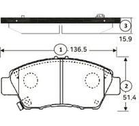 Тормозные колодки CTR GK1345