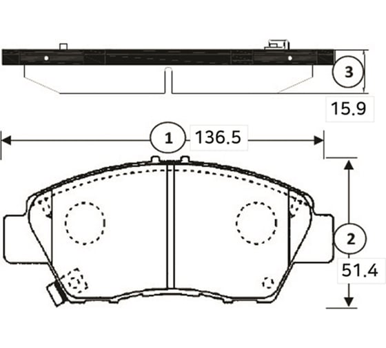 Тормозные колодки CTR GK1345 1