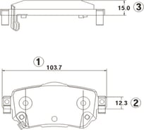 Тормозные колодки передние CTR GK1422