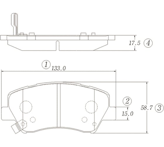 Тормозные колодки CTR GK1360 1