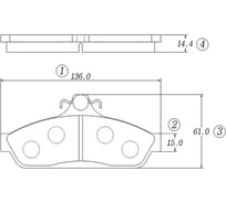 Тормозные колодки CTR GK1016