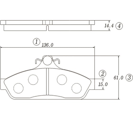 Тормозные колодки CTR GK1016