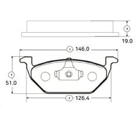Тормозные колодки передние CTR GK1280