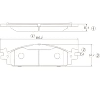 Тормозные колодки CTR GK1334