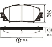 Тормозные колодки передние CTR GK1186