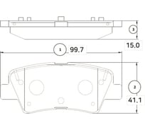 Тормозные колодки задние CTR GK1372