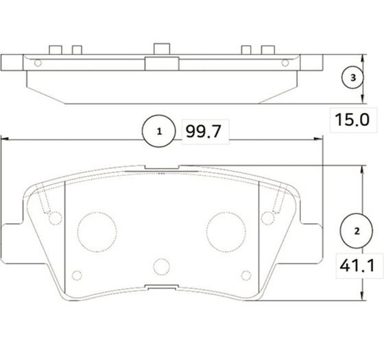 Тормозные колодки задние CTR GK1372 1