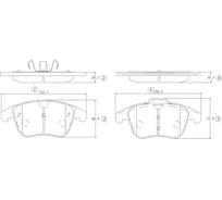 Тормозные колодки передние CTR GK1335