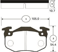 Тормозные колодки CTR GK1359
