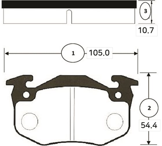Тормозные колодки CTR GK1359 1