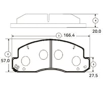 Тормозные колодки передние CTR GK1152