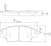Тормозные колодки CTR GK1353