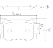 Тормозные колодки CTR GK1348