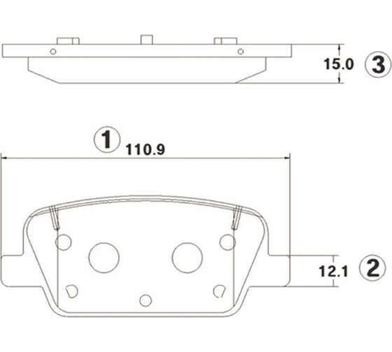 Тормозные колодки задние CTR GK1410