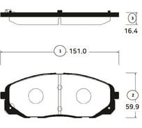 Тормозные колодки CTR GK1350