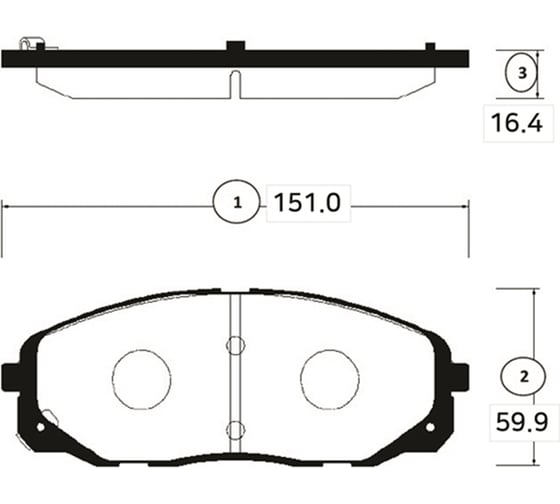 Тормозные колодки CTR GK1350 1