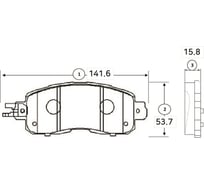 Тормозные колодки передние CTR GK1358