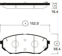 Тормозные колодки CTR GK1351