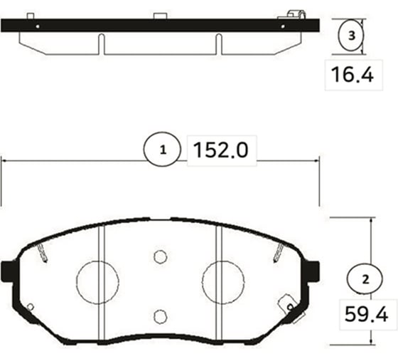 Тормозные колодки CTR GK1351 1