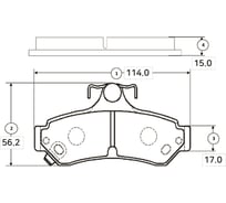Тормозные колодки CTR GK1080