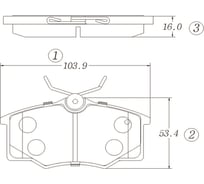 Тормозные колодки CTR GK0280