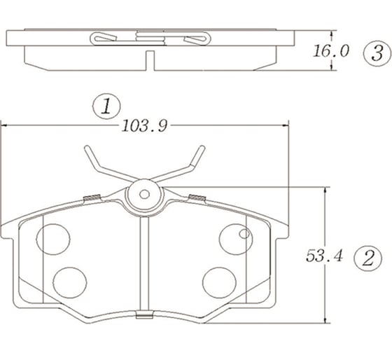 Тормозные колодки CTR GK0280 1