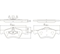 Тормозные колодки CTR GK0205