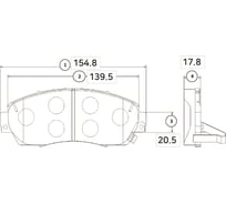 Тормозные колодки CTR GK0346