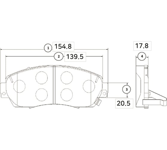 Тормозные колодки CTR GK0346 1