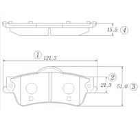 Тормозные колодки CTR GK0315