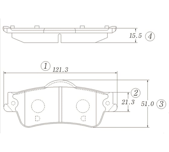 Тормозные колодки CTR GK0315 1